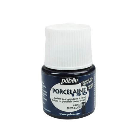 Farba do porcelany/szkła/ceramiki Pebeo Porcelaine150, 41 Abyss Black